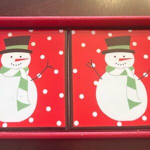 NWT Festive Snowman Tray